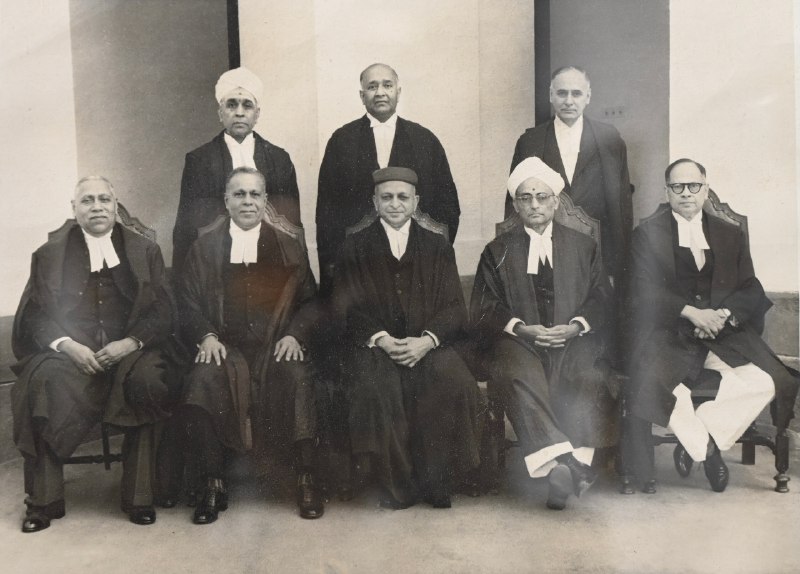 First Chief Justice of India with other Judges, 1950